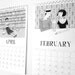 2013 Wall Calendar // 1920s style flapper doodle art deco calendar