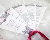 Gorgeous Orchid and Swirls Fan Wedding Programs Il_170x135