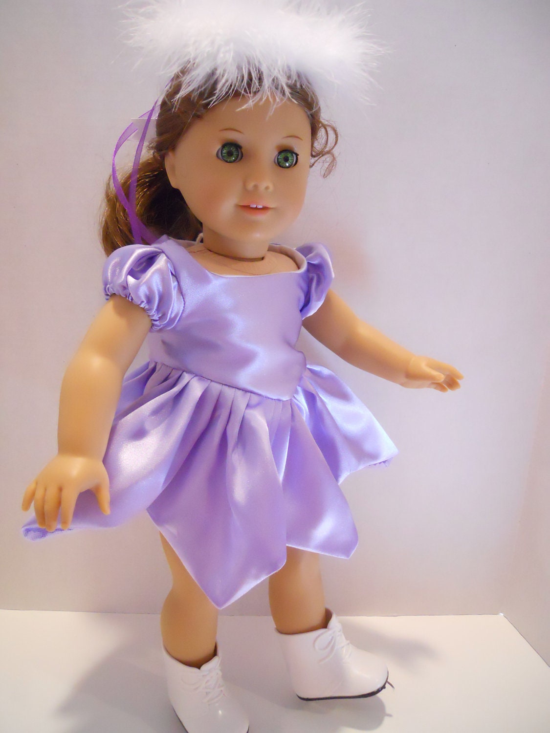 American Girl Doll Clothes Ice Skating Dress Set Lavender 18 Inch Doll Clothing