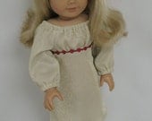 American Girl Doll Long Sleeved Gold Party Dress  by Donna Cotterman