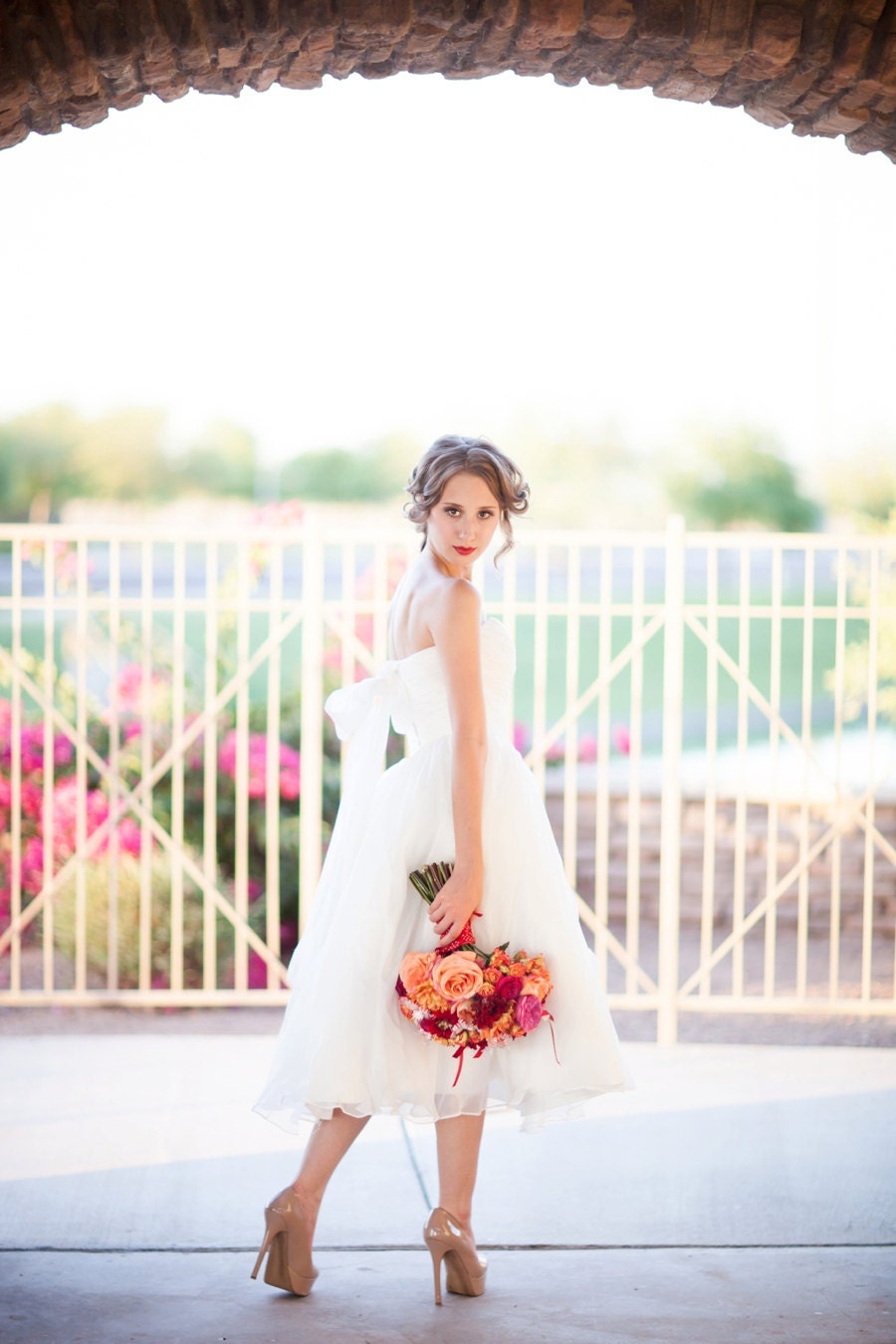 Tea Length Wedding Dress - Vintage Inspired