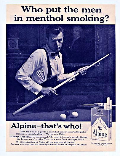 Retro Don Draper Sixties Alpine Cigarettes Advertisement