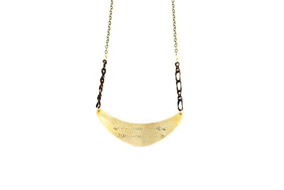 Points Intersect Plate Necklace 1A12
