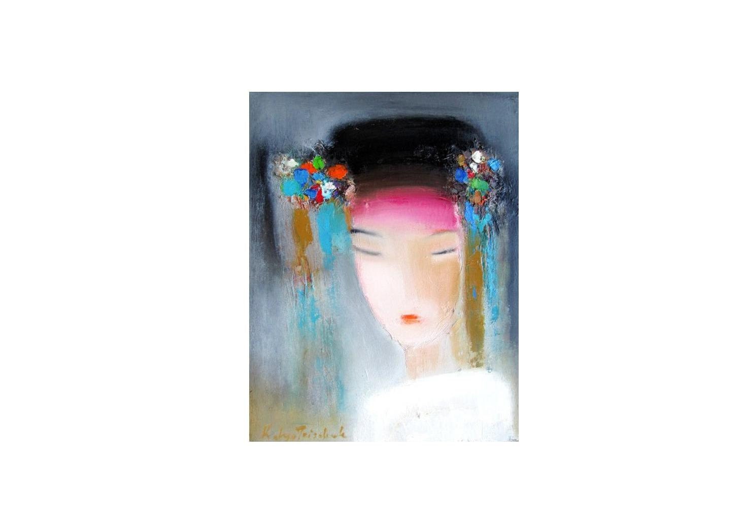 Portrait, 16x20" Oil on canvas original oil on canvas original abstract oil painting