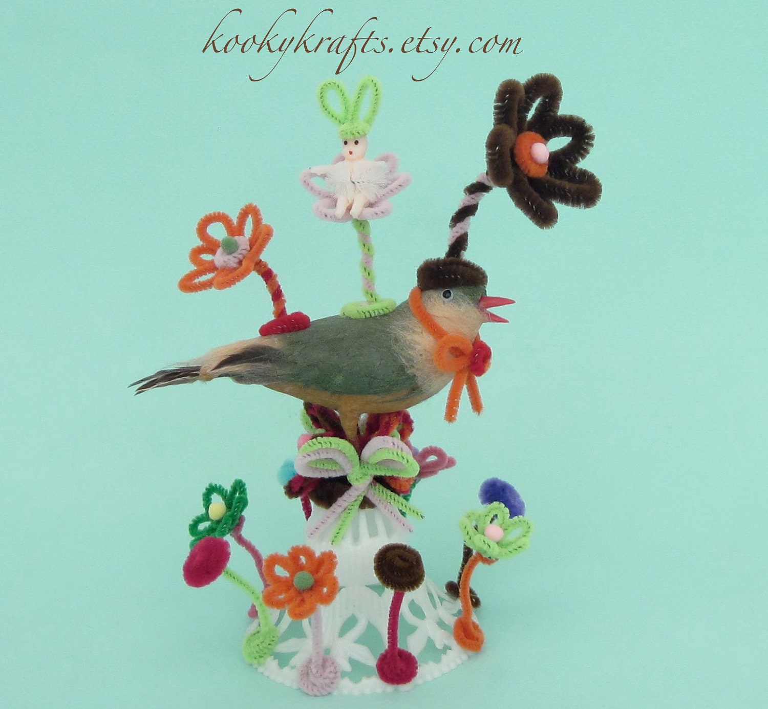 Baby Shower, New Parents or Special Ocassion Gift with Vintage Bird and Bunny Baby