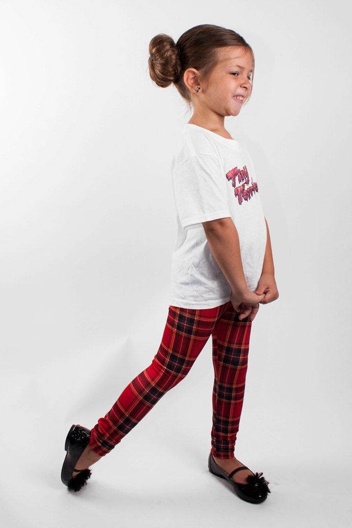 NEW Children's Holiday Plaid Leggings from Tiny Terribles