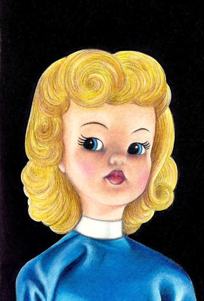 Doll Face 5 x 7 Teetoo Art Print
