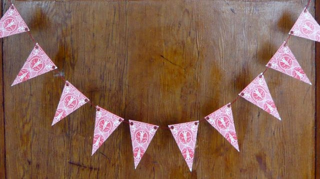 Festive Garland: Red Bicycle Playing Cards
