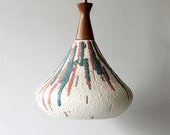 Vintage Pottery Pendant Lamp