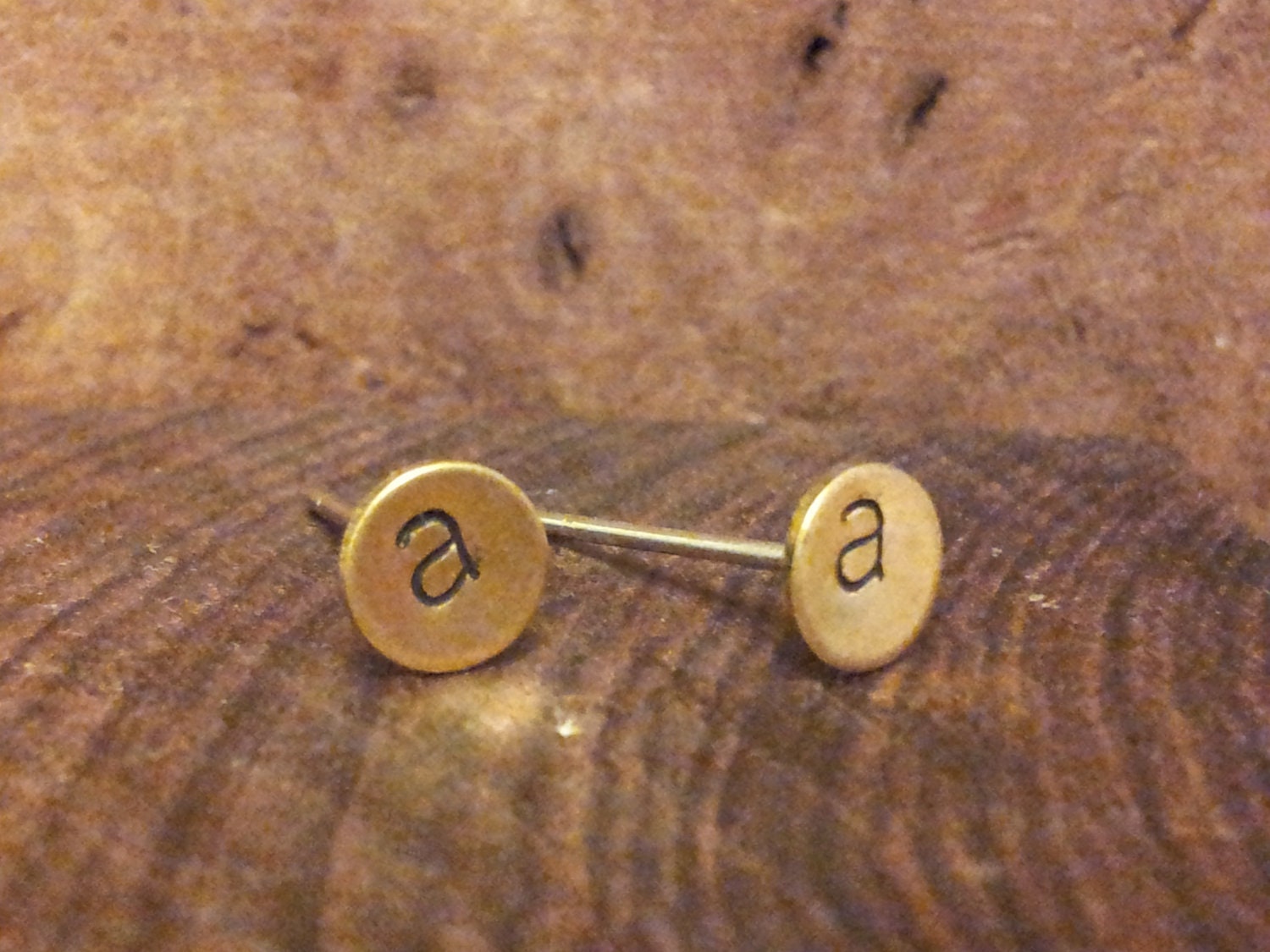 Custom initial earrings. free shipping.