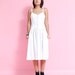 Vintage White Grunge Floral SunDress - Criss Cross Back - Early 90s fashion