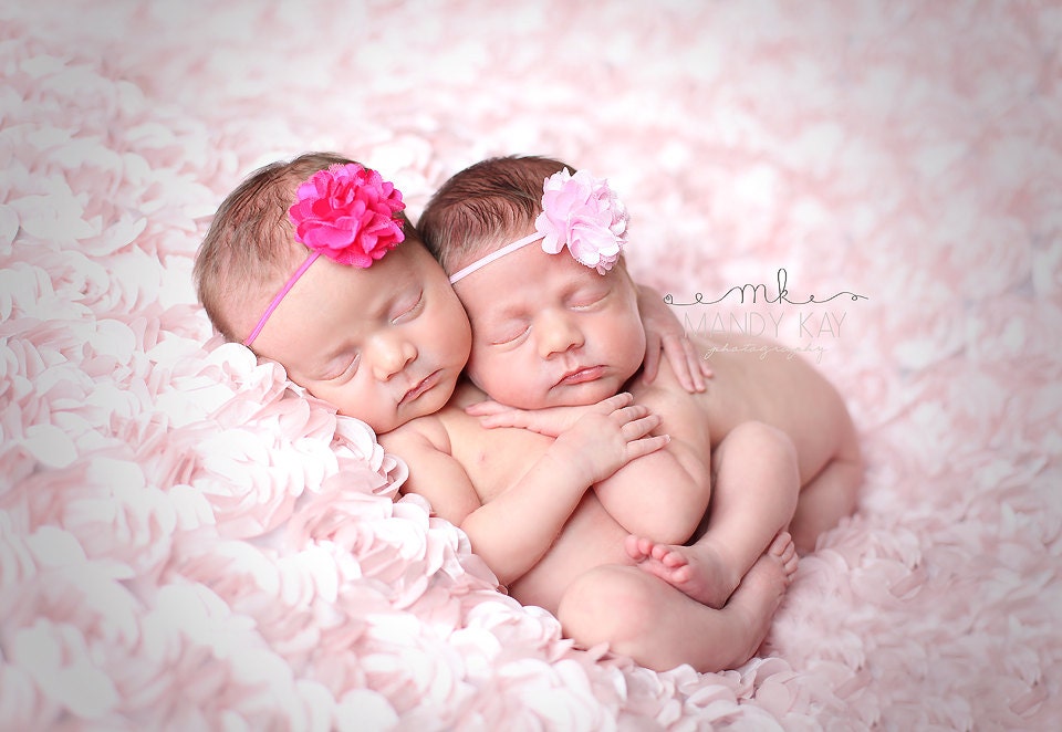 Baby Headbands . You Pick 3 Mini Satin Tulle Puffs- Baby Shower Gift - Baby Girl Headbands - Infant Headbands- Baby Hair Accessories