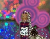 Cheshire Cat Mad Magic Necklace with a Mushroom Charm Alice in Wonderland Disney by Life is the Bubbles
