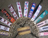 Sports Ribbon Keychain Wristlet: (Choose your team)