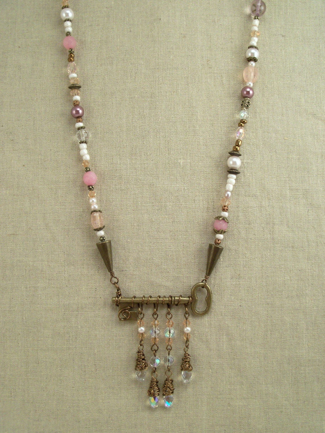 Gypsy Key Charms Necklace