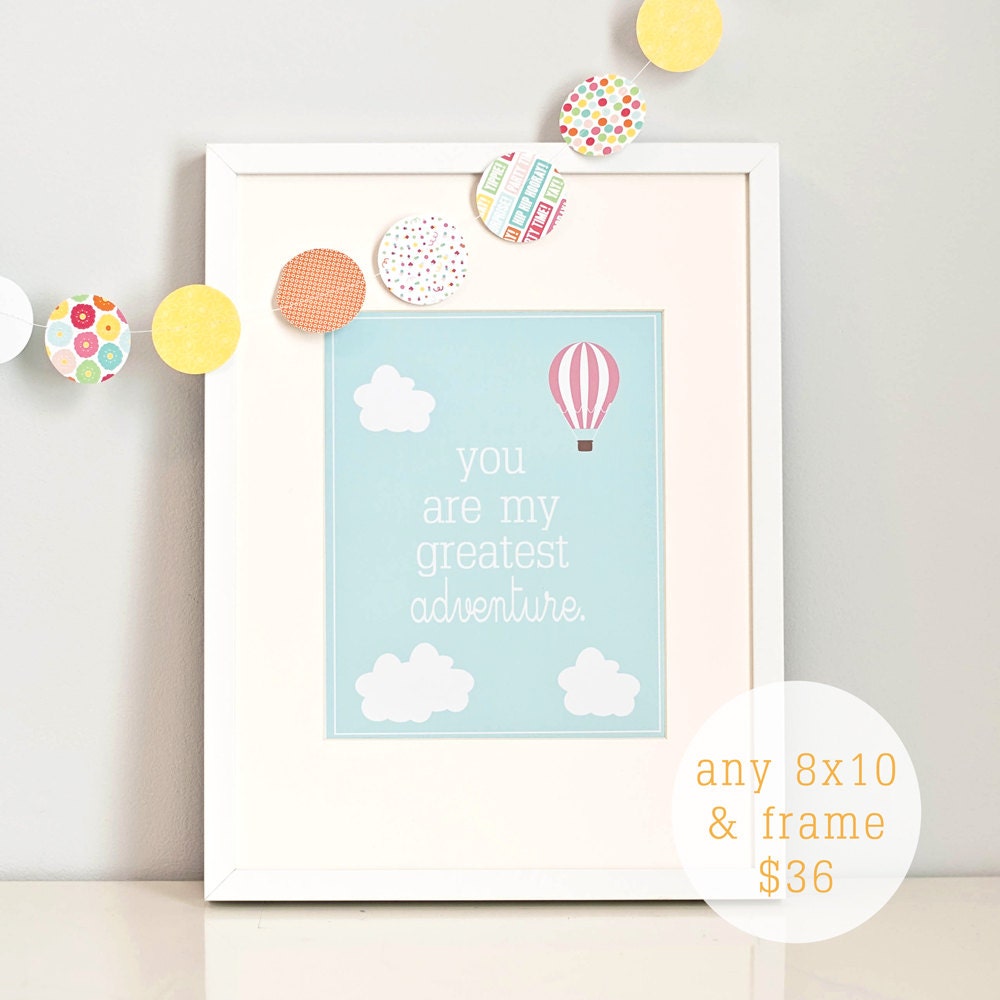 Framed and Matted 8x10 Print, Any print from my shop, Ready to hang nursery or children's room art
