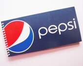 PEPSI Notebook soda pop spiral bound Recycled Notepad