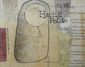 Artefact 1 - Original collage on canvas.