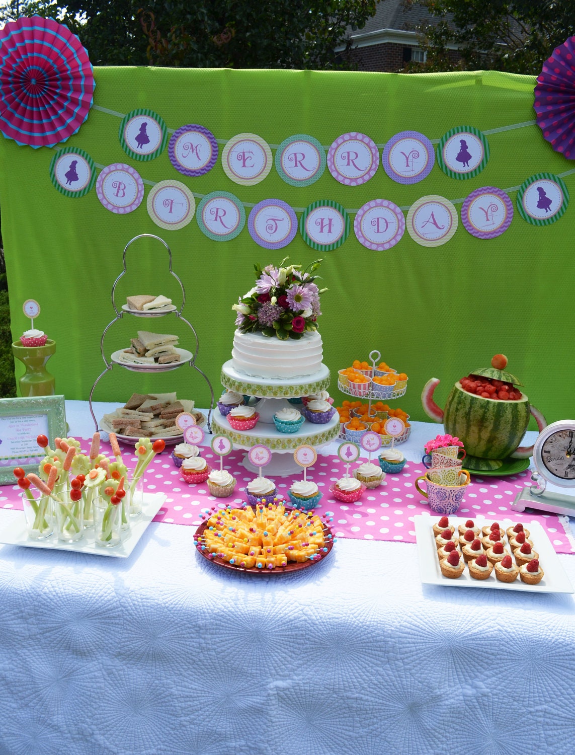 Alice in Wonderland Party Banner Il_170x135