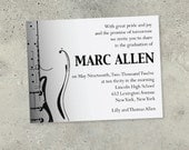 Printable PDF Guitar Invitation