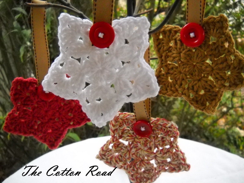 Crocheted Star Decorations