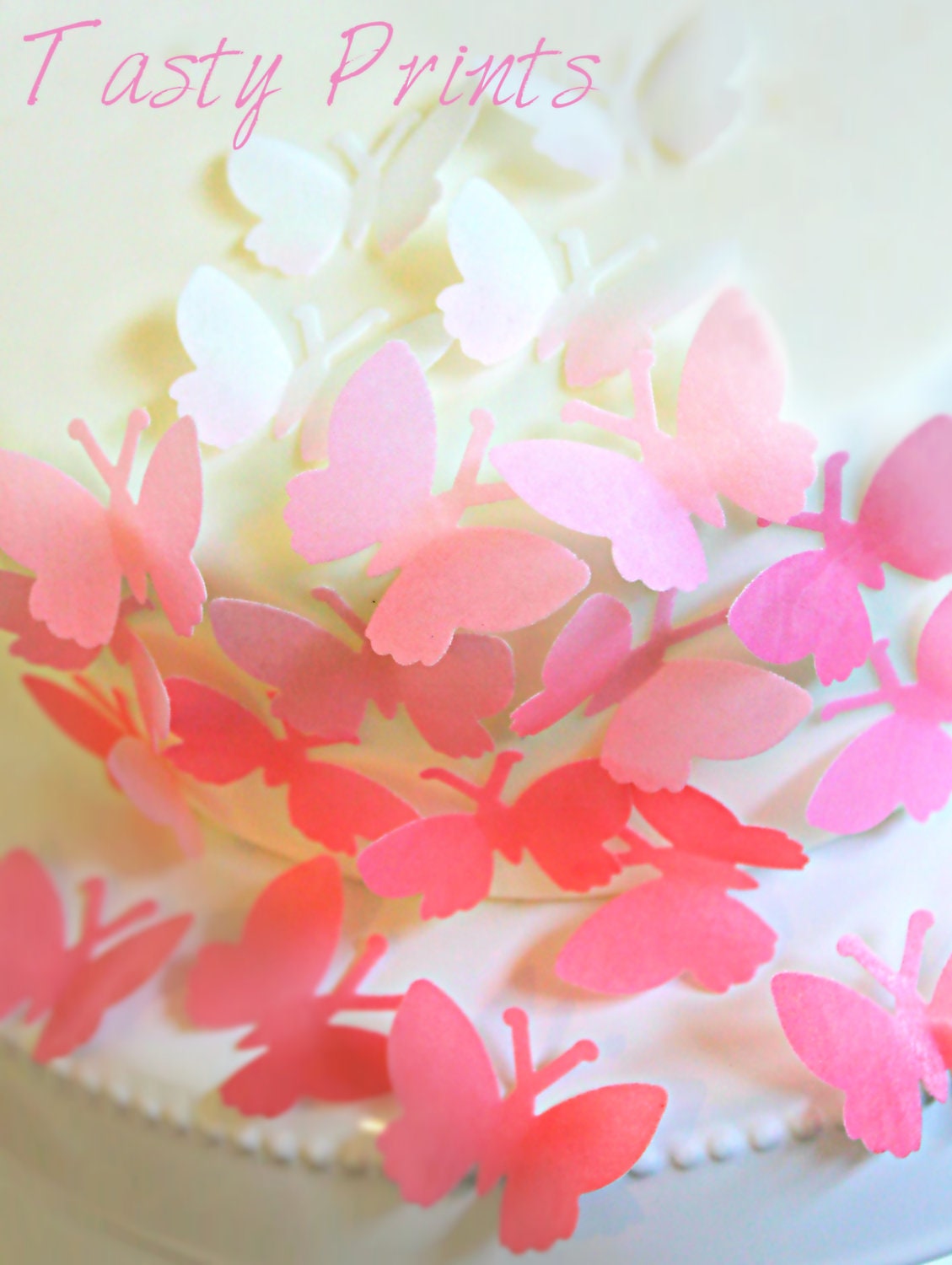 12 EDIBLE BUTTERFLIES - Ombre - 12 butterflies - Edible decorations for cake, cupcake, cake pops, truffles Il_170x135