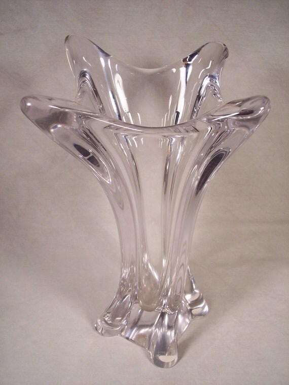 Large Mid Century Cofrac Art Verrier Art Glass Vase France