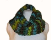 Crochet moebius infinity scarf snood hood neck warmer