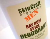 Organic Deodorant for Men - Bay Rum Spice Scent