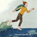 Running on Water watercolor original painting fairytale art sea fish danger Susan Sorrell Hill
