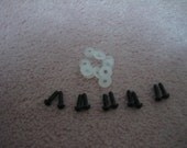 6mm Black Safety Eyes 15 pairs