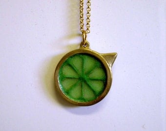 Zelda Skyward Sword Jewelry Glowing Stamina Meter Pendant -  brass video game jewelry