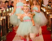 Mint Flower Girl Dress