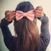 Peach Pink BIG bow