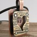 Love Pendant, Heart Necklace, Cold Connections, Brass, Copper, Sterling Silver, Earthy Style