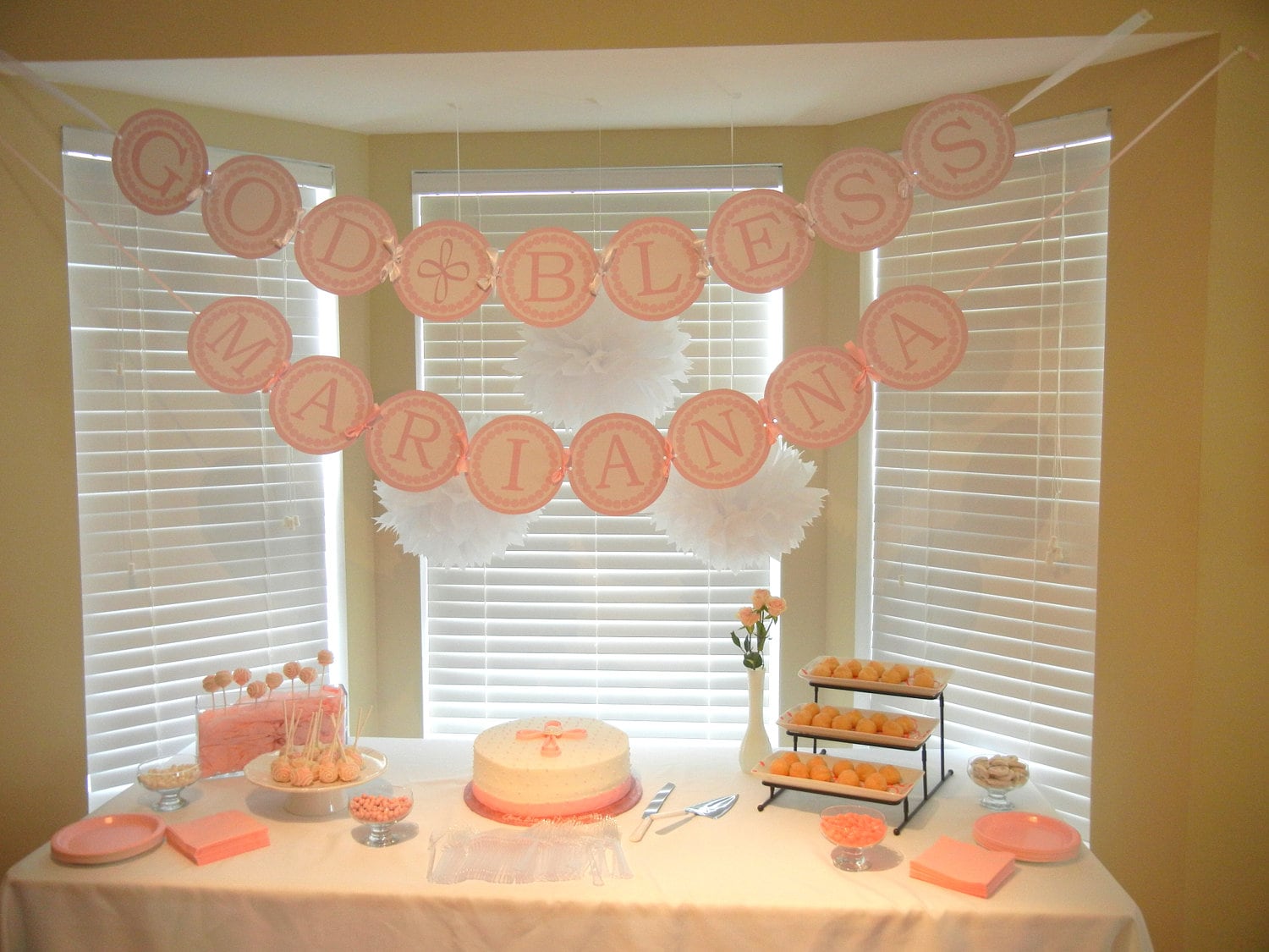 Popular items for baptism banners on Etsy