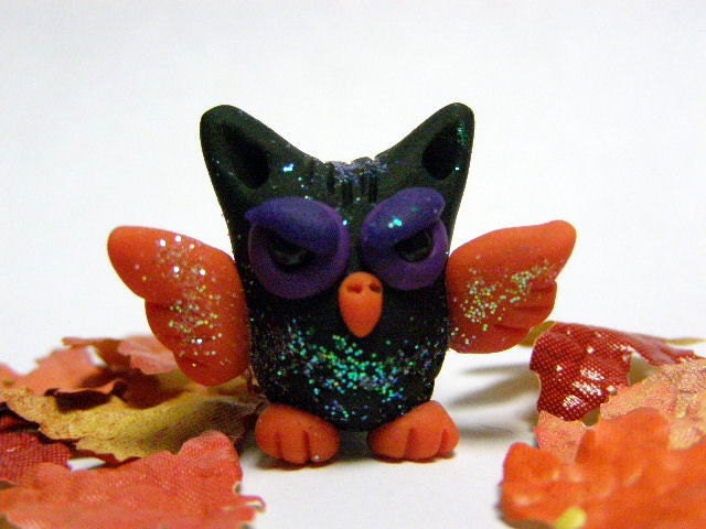 OOAK Owl Trollfling Troll miniature "McHoots" by Amber Matthies
