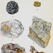 Platinum Gold Copper Ore Crystal Stone Mineral Vintage Lithograph Edwardian Geology Print To Frame