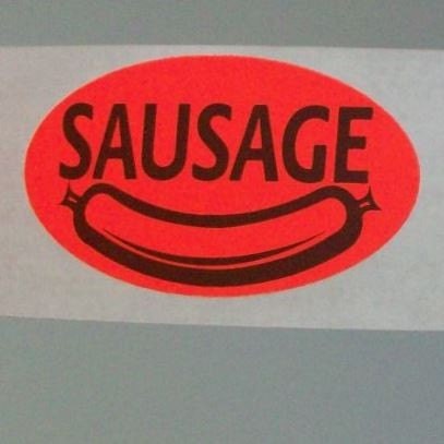40 vaguely dirty, illustrated 'sausage' stickers