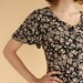 vintage 90's EVENING DAISY flutter sleeve floral maxi dress
