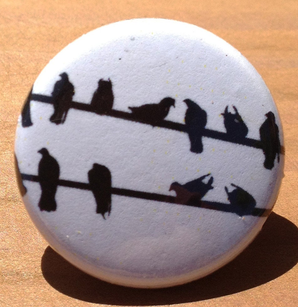 Birds on a Wire BUTTON