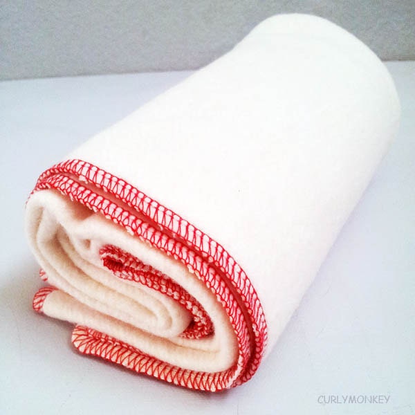 organic baby receiving blanket, eco-friendly baby shower gift: hemp organic cotton fleece