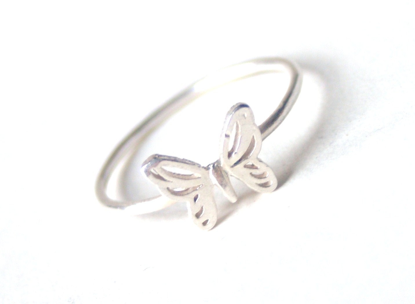 Little Sterling Butterfly Ring