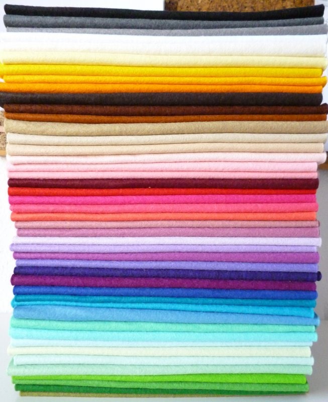 24" square of Premium Wool Blend Felt PICK YOUR own colour