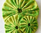 Hello Fern No 1 - japanese linen brooch