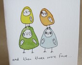 Baby Card for baby number 2 or 4