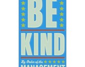 Art for Kids Room - Be Kind Print 6 in x 10 in - Kids Artwork - Kids Art Prints - Kids Room Art