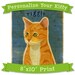 Cat Art Print - Personalize Your Kitty - 8 in x 10 in - Not Portrait - Whimsical Cat Art Print - Cat Wall Decor - Cat Wall Art - Cat Print