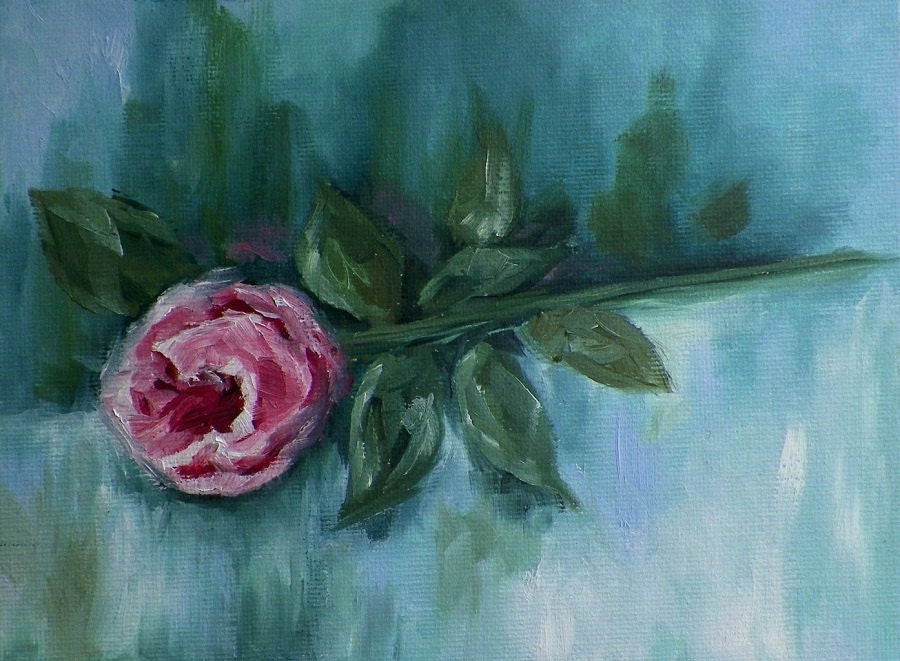 Single Rose Painting