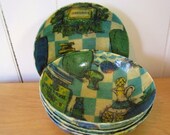 SALE vintage fiberglass bowls